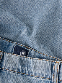 NAME IT Jeans Rose Wide Light Blue Denim Flower